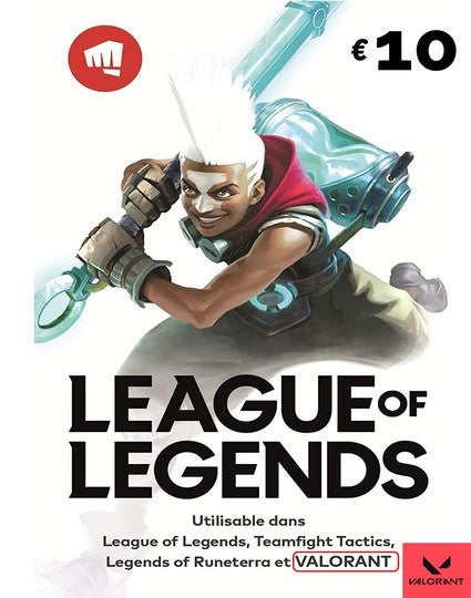 Carte Riot Games 10€ League Of Legends / Valorant