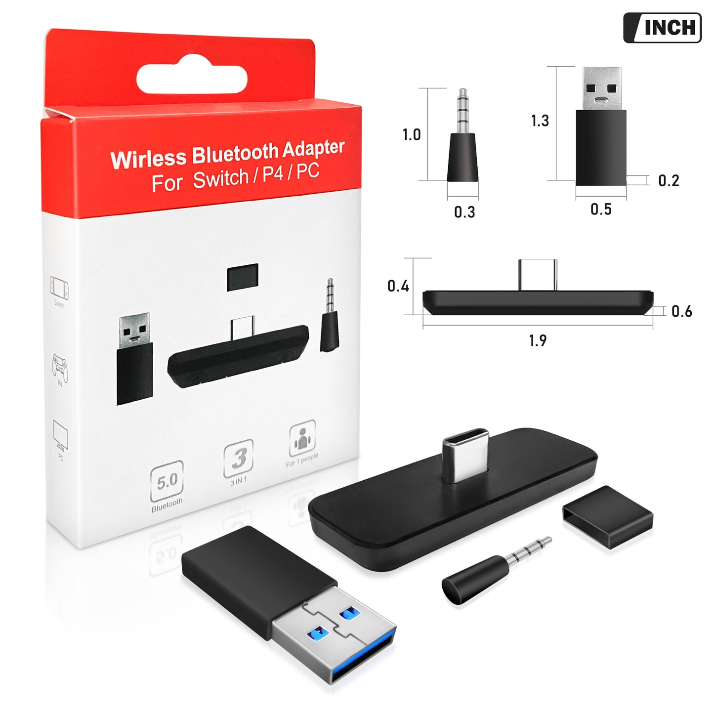 Adaptateur Casque Bluetooth PS4 / PC/ Nintendo Switch
