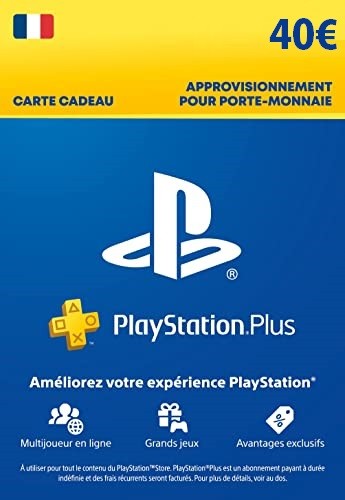 Carte Cadeau PlayStation 40€ | Compte PSN Français