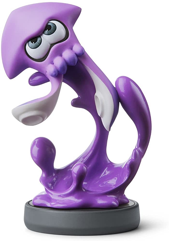 Amiibo Splatoon Inkling Squid Neon Purple