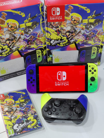 Console Nintendo Switch model Oled Splatoon 3 édition limitée