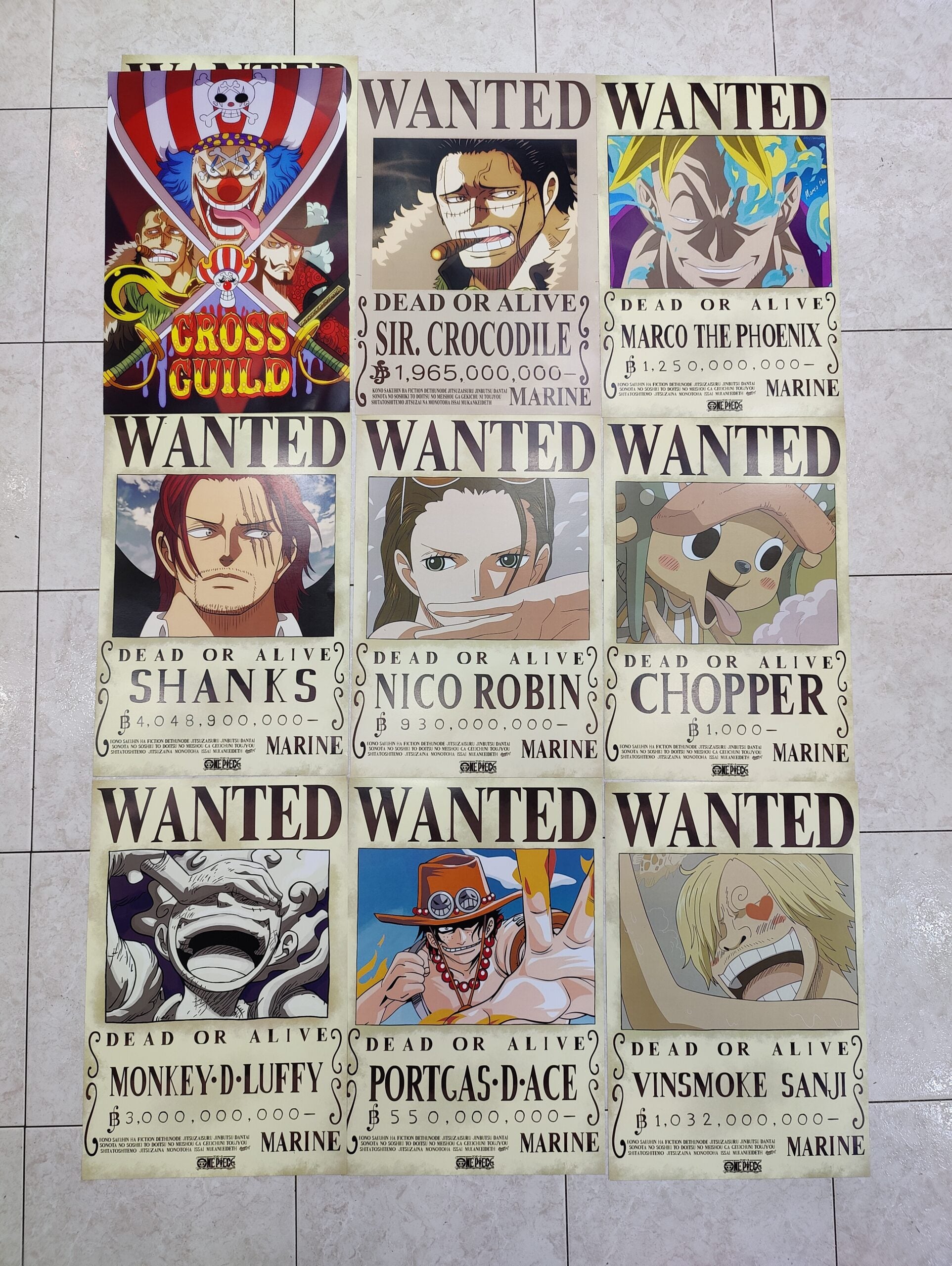 Poster Wanted  One Piece Bounty – Le Particulier