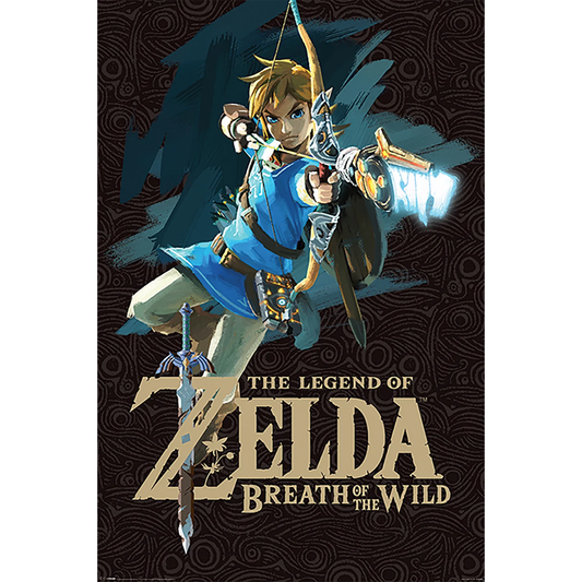 Zelda Breath of the Wild Game Cover 61 x 91.5cm
