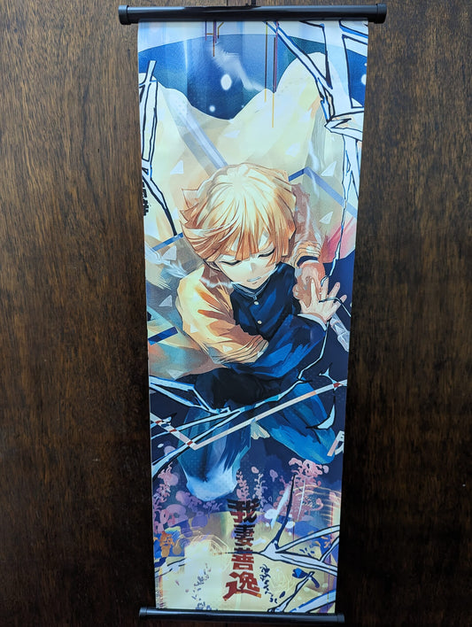 Bannière Anime en Tissu  Demon Slayer Zenitsu 75 x 25 cm