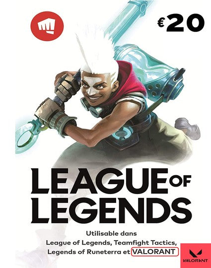 Carte Riot Games 20€ League Of Legends / Valorant