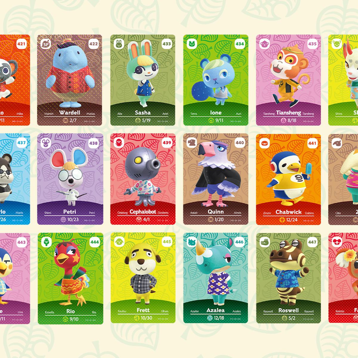 Cartes Amiibo Animal Crossing Serie 5 | 3 cards including 1 special card | Nintendo