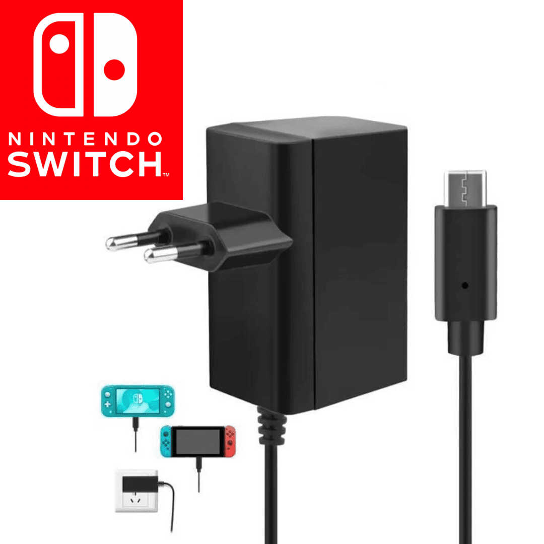Chargeur Nintendo Switch Original (EU) pour Nintendo Switch/Switch Lit – Le  Particulier