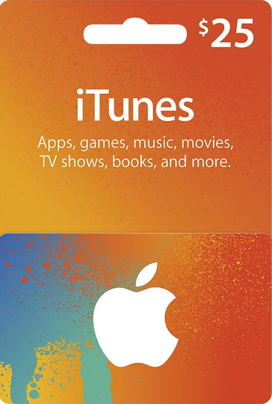 Carte Gift Apple iTunes Store 25$ (USA)