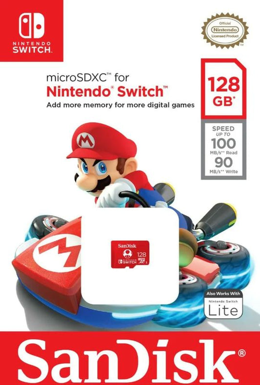Carte Memoire microSDXC SanDisk 128 Go pour Nintendo Switch
