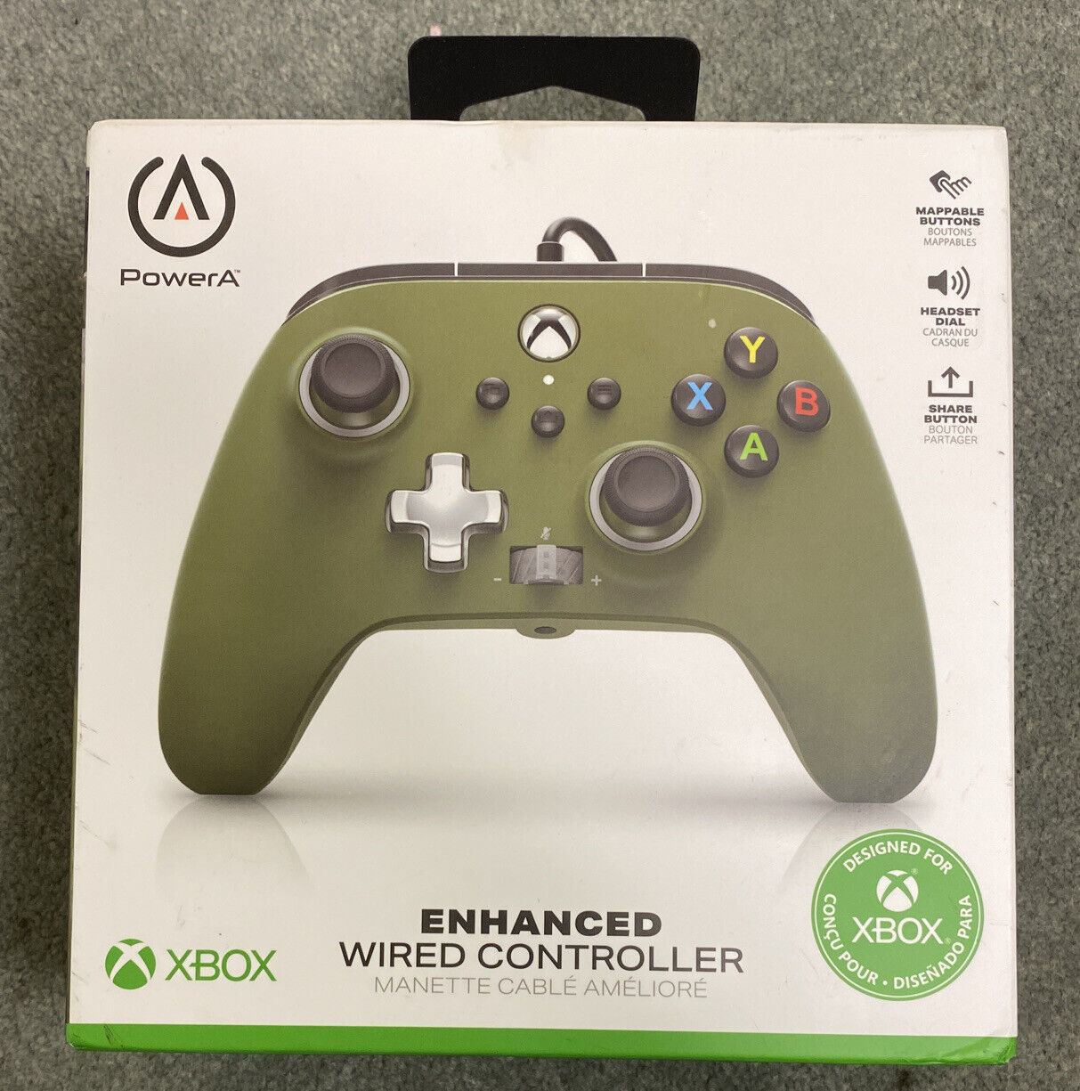 PowerA Manette filaire for Xbox Series X|S –Green Soldier