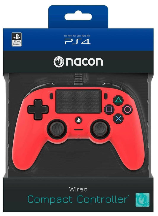 Manette filaire Nacon Rouge PS4