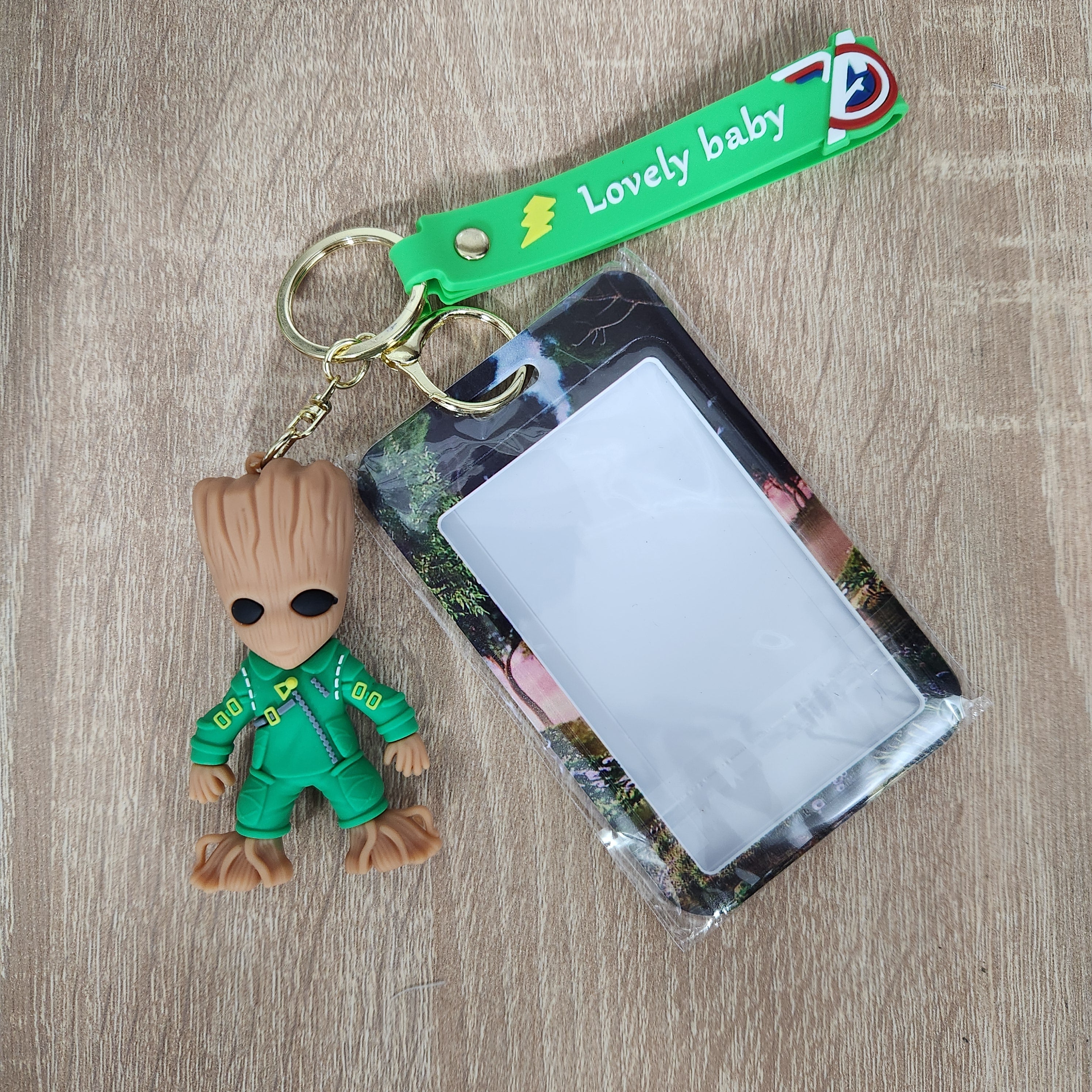Porte-clés Groot Marvel Officiel - En Acier Inoxydable Argenté - Neuf Avec étiquettes