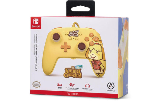 Manette Switch Filaire Animal Crossing Jaune Isabelle