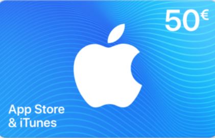 Carte App Store &amp; iTunes de 50€