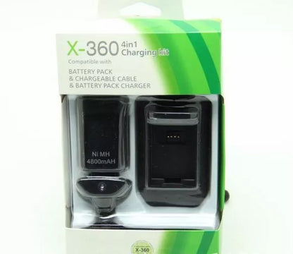 Batterie + Cable +Chargeur Externe (Xbox360)