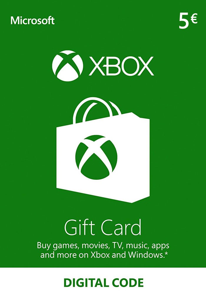 Gift Card / Carte Cadeau  Xbox 05€