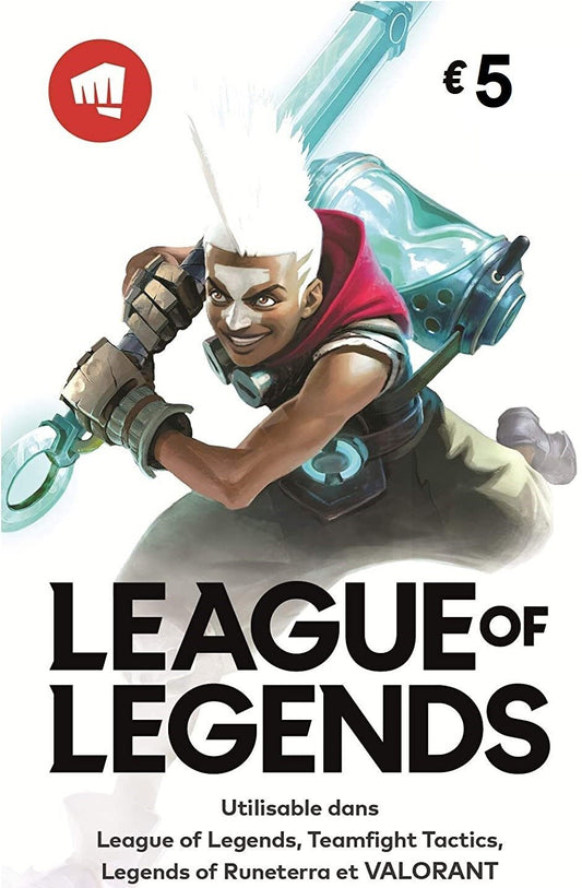 Carte Riot Games 5€ ? League Of Legends / Valorant