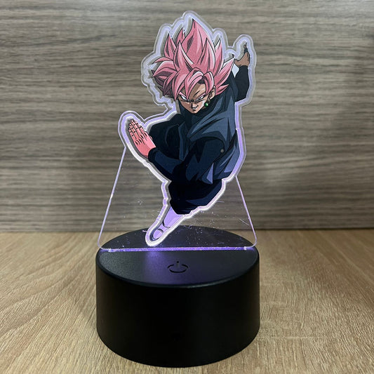 Lampe 3D Black Goku Rosé