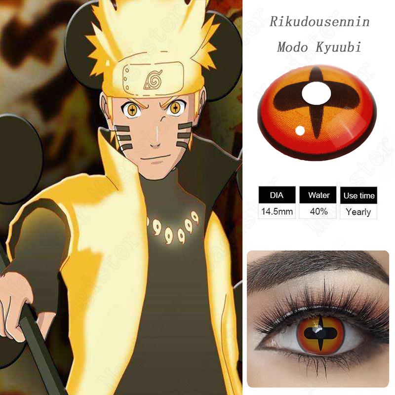 Lentille De Contact Naruto Rikudousennin Mode Kyubi