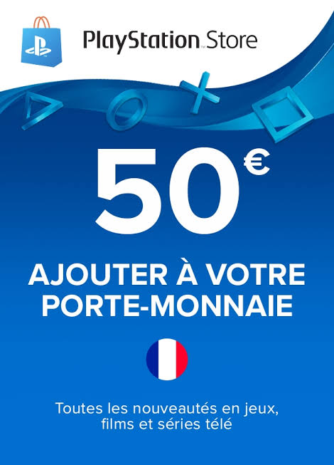 Carte Cadeau PlayStation 50€ | Compte PSN Français