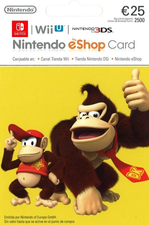 Gift Card / Carte Cadeau Nintendo eShop 25€